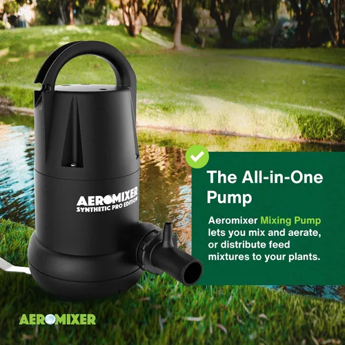 Miniatura 2 de Aeromixer - Bomba sumergible sintética de 3/4 HP para mezclar y airear, bomba de agua sumergible para mezcla y aireación de nutrientes, bombas