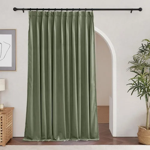 Miniatura 27 de RYB HOME Cortinas plegadas en pinza beige, cortinas suaves con aislamiento térmico y reducción de ruido para bloquear la luz para sala de estar