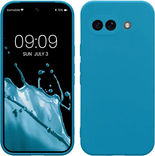 Miniatura 235 de kwmobile Funda compatible con Google Pixel 9 Pro - Funda protectora delgada de TPU para teléfono - Acabado mate suave - Negro mate