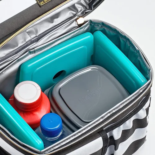Miniatura 4 de Cool Coolers de Fit & Fresh - Paquete de 4 paquetes de hielo delgados, paquetes de hielo reutilizables de congelación rápida que ahorran espacio