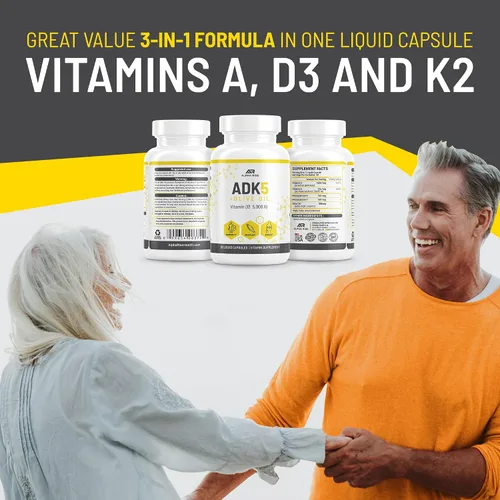 Miniatura 7 de Suplemento vitamínico ADK 5 + suplemento vitamínico ADK 10