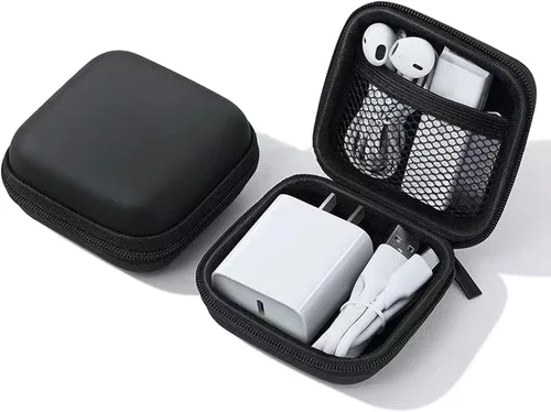 Miniatura 10 de Estuche para cargador, mini estuche organizador de cables, bolsa de bolsa, organizador de cargador pequeño, bolsa de transporte de almacenamiento