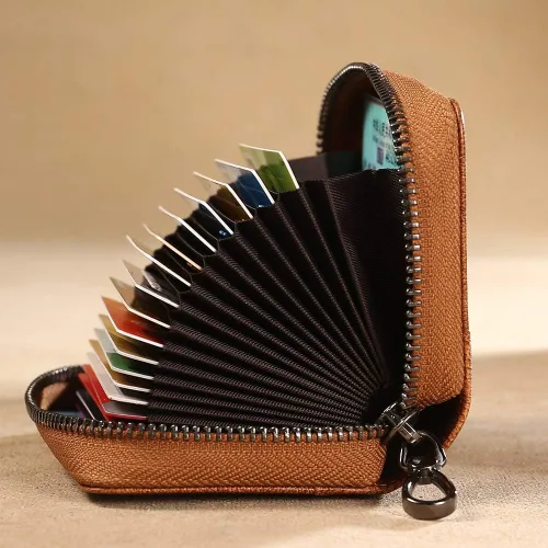 Miniatura 4 de Rfid - Tarjetero de cuero genuino para hombre