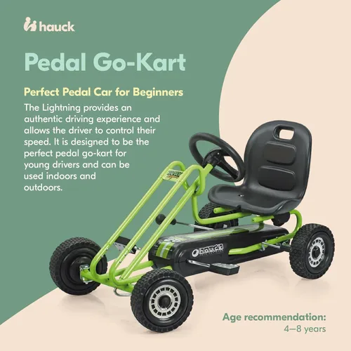 Miniatura 2 de Pedal Go Kart Hauck, carrera verde