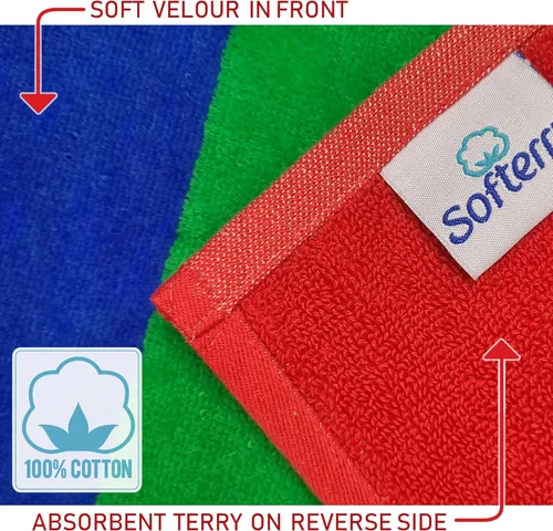 Miniatura 2 de Softerry Gay Flag - Toalla de playa LGBTQIA+ Pride Parade de 30 x 60 pulgadas, esponjosa, 450GSM, colores vibrantes, absorbente, 100% algodón Arco