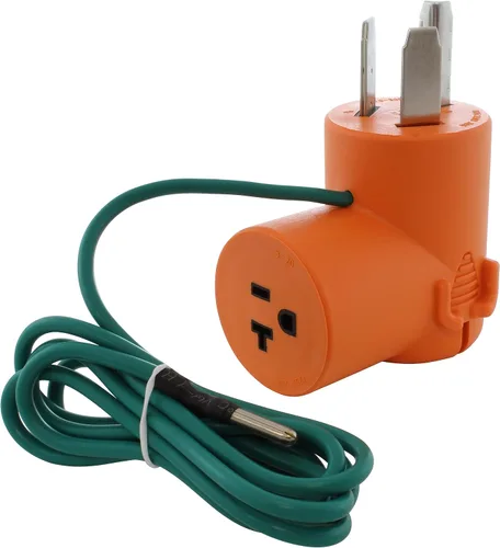 Miniatura 13 de AC WORKS Adaptador de salida de pared para secadora de 30 amperios y 3 clavijas (para bloqueo L6-30 30A 250V)