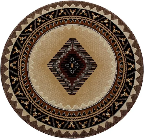 Miniatura 45 de Kingdom South West - Alfombra ovalada de nativos americanos, diseño bereber beige, D143 (3 pies x 4 pies 7 pulgadas, ovalada)