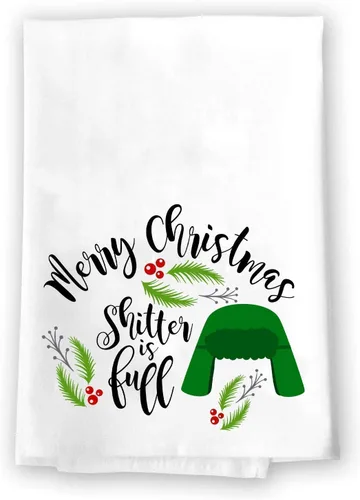 Miniatura 10 de Decoración navideña Toallas de cocina y baño How Snowflakes Are Made, muñeco de nieve Novedad de invierno de Navidad Toalla color blanco