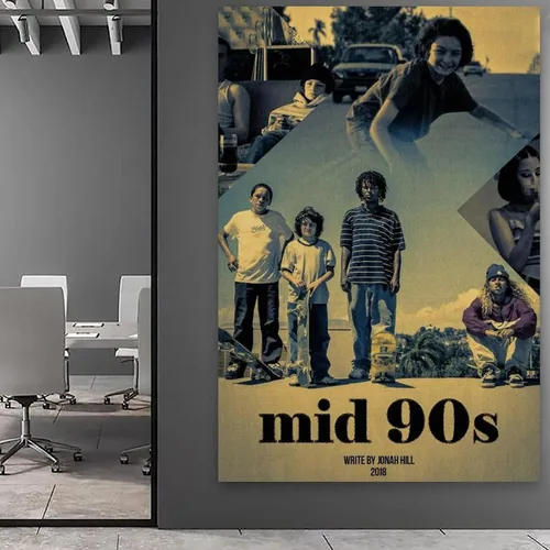 Miniatura 5 de CLBCIHWFN Póster de mediados de los años 90, película retro de comedia, drama, patinaje, película retro, para habitación, estética y arte de pared