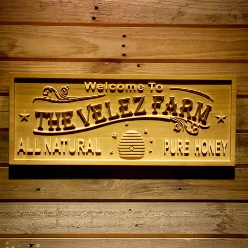 Miniatura 9 de ADVPRO wpa0031 - Letrero de madera personalizado con nombre de Lake House para decoración del hogar, boda, tamaño mediano, 18.25 x 7.25 pulgadas