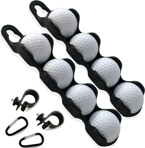 Miniatura 8 de Soporte para pelotas de golf: capacidad para 4 pelotas de golf, fácil fijación a bolsa o carrito, accesorios de regalo para hombres y mujeres