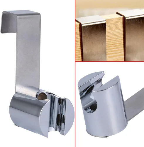 Miniatura 4 de Fdit Acero inoxidable profesional+ABS soporte gancho suspensión para ducha de mano inodoro bidé rociador níquel cepillado (2#)