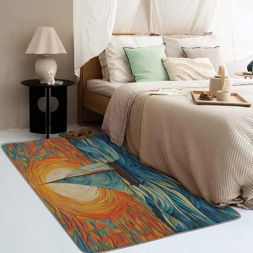 Miniatura 3 de Alfombra náutica de 2 x 3 pies, alfombra de barco para entrada, sala de estar, dormitorio, alfombra náutica de área pequeña y decoración de Velero 05