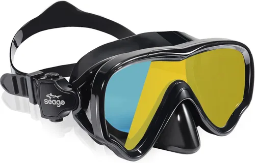 Miniatura 18 de Seago Gafas de natación para niños, máscara de buceo para jóvenes (5-15), antivaho 180° visión clara