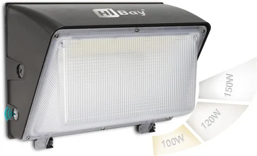 Miniatura 15 de HiBay Luz LED de granero del atardecer al amanecer con atenuación temporizada, 3CCT 80W 12000LM eqv 400-600W HPS/HID, iluminación de inundación
