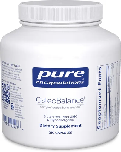Pure Encapsulations OsteoBalance | Suplemento hipoalergénico para promover la absorción de calcio y mejorar la mineralización ósea saludable* | 210