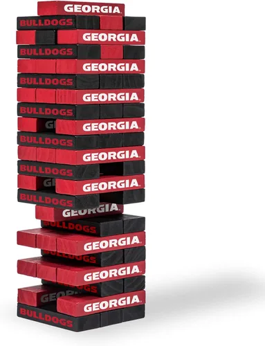 Miniatura 23 de Wild Sports NCAA Pro Football Tabletop Stackers Block Game for College Football Fan, Dorm Game, Tailgate