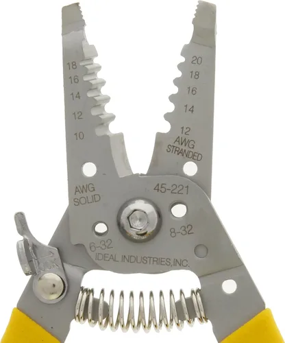 Miniatura 4 de IDEAL Electrical 45-221 Reflex Super T-Stripper pelacables, acero inoxidable, 8-16 AWG sólido, 10-18 AWG trenzado