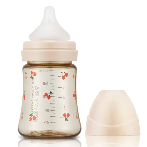Miniatura 9 de Grosmimi Biberón PPSU, libre de BPA (6oz Bear_Pure Gold)