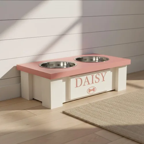 Miniatura 78 de GrooveThis Woodshop Soporte Personalizado de Cuenco Elevado para Perros de Tamaño Grande, Mediano, Pequeño y Extra Pequeño - Cuencos de Acero Negro