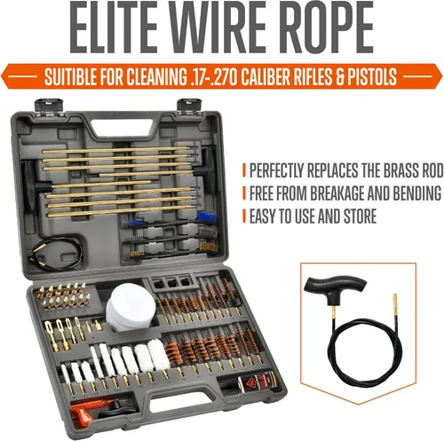 Miniatura 5 de GLORYFIRE Elite Kit de Limpieza de Armas, Kit de Limpieza Universal para Pistola, Escopeta y Pistola con Todos los Cepillos de Latón de Alta Gama