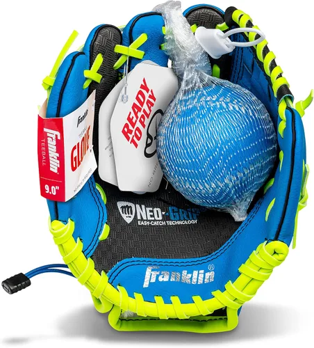 Miniatura 10 de Guantes Franklin Sports con agarre, para T-ball (9.0 pulgadas)
