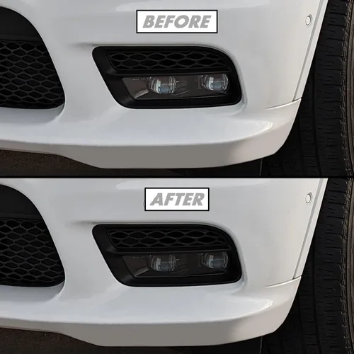 Miniatura 11 de SlickMod Tinte de humo de vinilo precortado para espejo lateral Dodge Durango 2011-2023 (20% humo oscuro, 4. señal de giro de espejo)