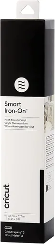 Miniatura 8 de Cricut Smart 2008695 - Vinilo termotransferible para planchar, 1 lámina, 13.0 in x 3.0 ft, blanco, (3 pies), 2008695