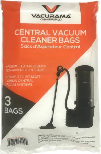 Miniatura 4 de Bolsas de vacío centrales de tela resistentes al desgarro de alta calidad, compatibles con Beam, Electrolux, Eureka, Kenmore, Husky, Mastercraft
