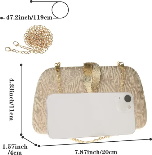 Miniatura 5 de jessie Bolsos de noche para mujer, formales, nupciales, bodas, pequeños embragues, bolsos cruzados para baile de graduación, cóctel, fiesta
