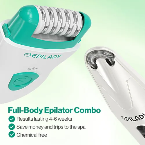 Miniatura 5 de Epilady Paquete de dispositivos de depilación facial y corporal, depiladora eléctrica con cable de velocidad para mujeres con removedor de vello