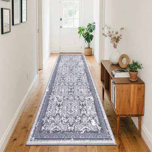 Miniatura 68 de Vaukki - Alfombra de pasillo, suave y peluda, alfombra antideslizante lavable, para lavandería, cocina, granja, baño, entrada y dormitorio