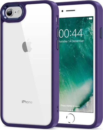 Miniatura 142 de HOOMIL Funda para iPhone 7 Plus/iPhone 8 Plus de 5.5 pulgadas, no amarillea, protección contra caídas, cubierta trasera dura transparente