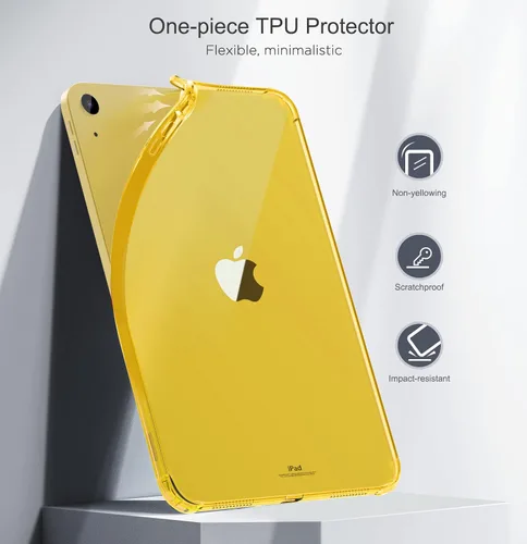 Miniatura 3 de MoKo Funda transparente para iPad (A16) de 11ª generación 2025 de 11 pulgadas/10ª generación 2022 de 10.9 pulgadas, TPU suave y ligero, funda ultra