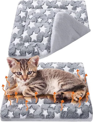 Miniatura 17 de VitalCozy Paquete de 2 tapetes autocalentables para gatos, almohadilla autocalentable, reversible, lavable a máquina, refleja el calor corporal