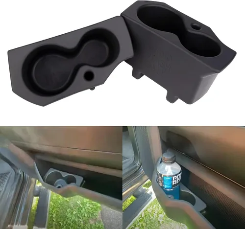 Miniatura 2 de ONER Par de portavasos de espuma para puerta izquierda y derecha, compatible con Dodge Ram 1500 2009-2018, Ram 2500 3500 2009-2022, Ram 4500 5500