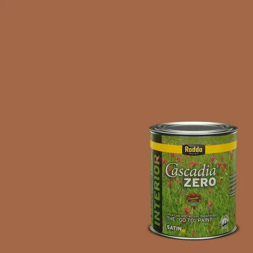 Miniatura 249 de Rodda Paint CASCADIA ZERO - Pintura plana e imprimación para interiores en uno, cuarto de galón, crema de ballet