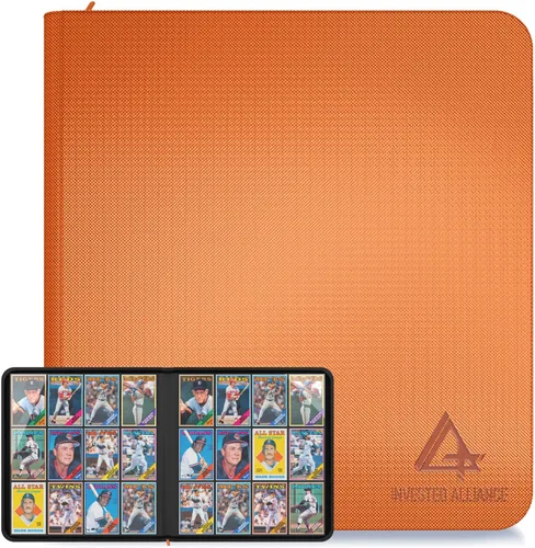 Miniatura 10 de Carpeta de tarjetas TCG prémium para 480 bolsillos laterales de carga Carpeta de tarjetas comerciales deportivas de 12 bolsillos con cremallera