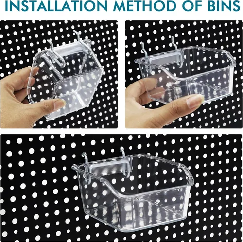 Miniatura 2 de Paquete de 12 cajas de tablero de clavijas, accesorios para ganchos de tablero de clavijas, adecuados para artículos que no se pueden colgar