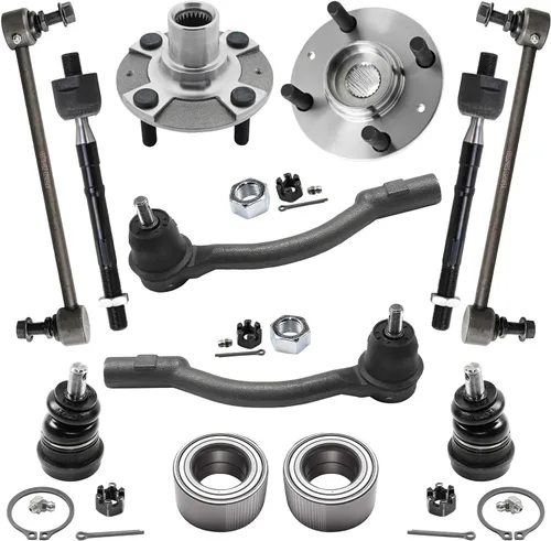 Miniatura 78 de Detroit Axle - Kit de extremo delantero RWD para Chrysler 300 Dodge Challenger Charger Upper Lower Control Arms rótulas de rodamiento de rueda Bujes