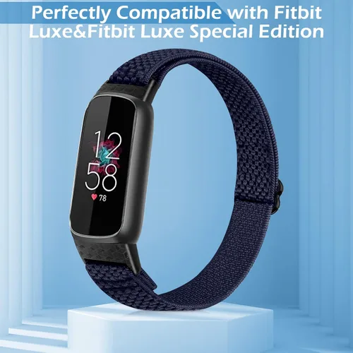 Miniatura 2 de TumpCez Bandas elásticas de nailon compatibles con correas Fitbit Luxe para mujeres y hombres, elásticas, ajustables, transpirables, cómodas