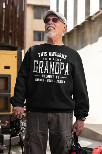 Miniatura 25 de Camisa personalizada para el abuelo con niños, regalos para el abuelo, regalos para el día del padre, regalos para hombres