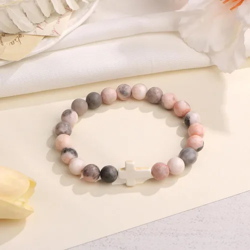 Miniatura 4 de JoycuFF Regalos cristianos pulsera de cruz para mujer, fe de Pascua, católica, religiosa, joyería cristiana, bautismo, comunión significativa
