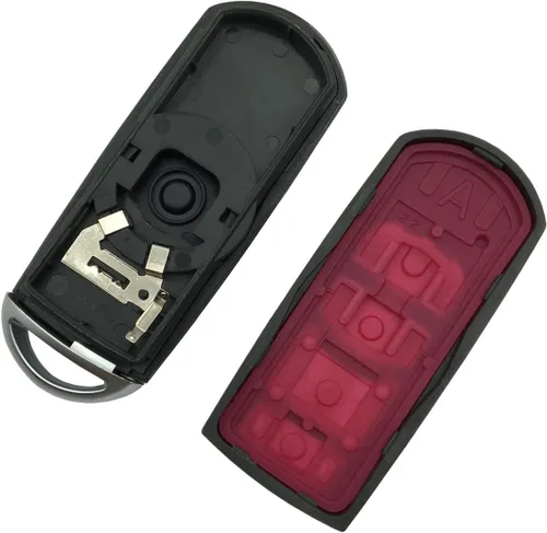 Miniatura 4 de Funda de repuesto para llavero Mazda sin llave, funda para llavero de automóvil con hoja sin cortar en blanco, Botón 3