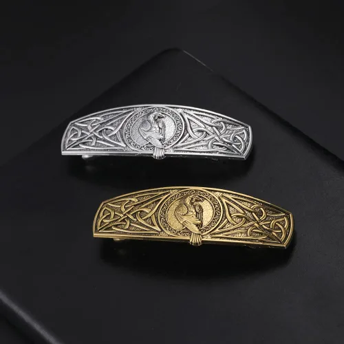 Miniatura 5 de TEAMER Moda vintage nudo celta clip de pelo pasadores de metal accesorios para el cabello patrón grabado headwear styling para las mujeres Águila