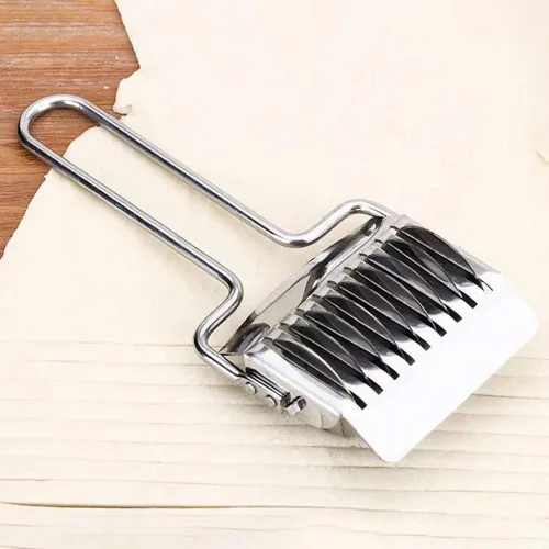 Miniatura 8 de Cortador de fideos para pasta, máquina manual de espaguetis de pasta de acero inoxidable, cortador de masa para fideos caseros, rodillo de celosía