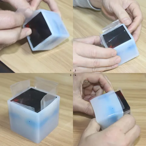 Miniatura 8 de Funshowcase Molde de silicona para pisapapeles en forma de cubo para manualidades de arcilla polimérica, fabricación de jabón, resina epoxi