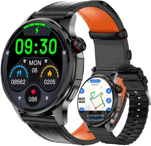 Miniatura 10 de Reloj inteligente para hombre con GPS integrado (respuesta/hacer llamadas/texto), reloj inteligente AI de 1.46 pulgadas para teléfonos