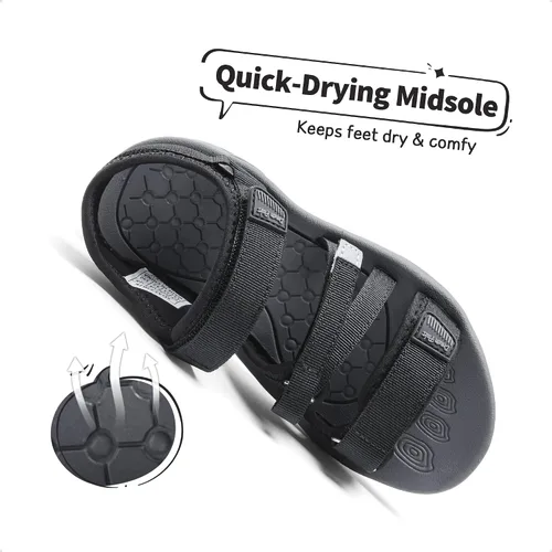 Miniatura 5 de DREAM PAIRS Sandalias deportivas deportivas de verano para niños y niñas, para niños pequeños y grandes