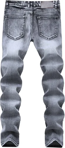 Miniatura 2 de Pantalón de jean elastizado, ajustado, moderno, para hombre.